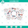 Starbucks cup SVG with "Party In the USA" design for 4th of July celebration, full wrap design for Independence Day theme.