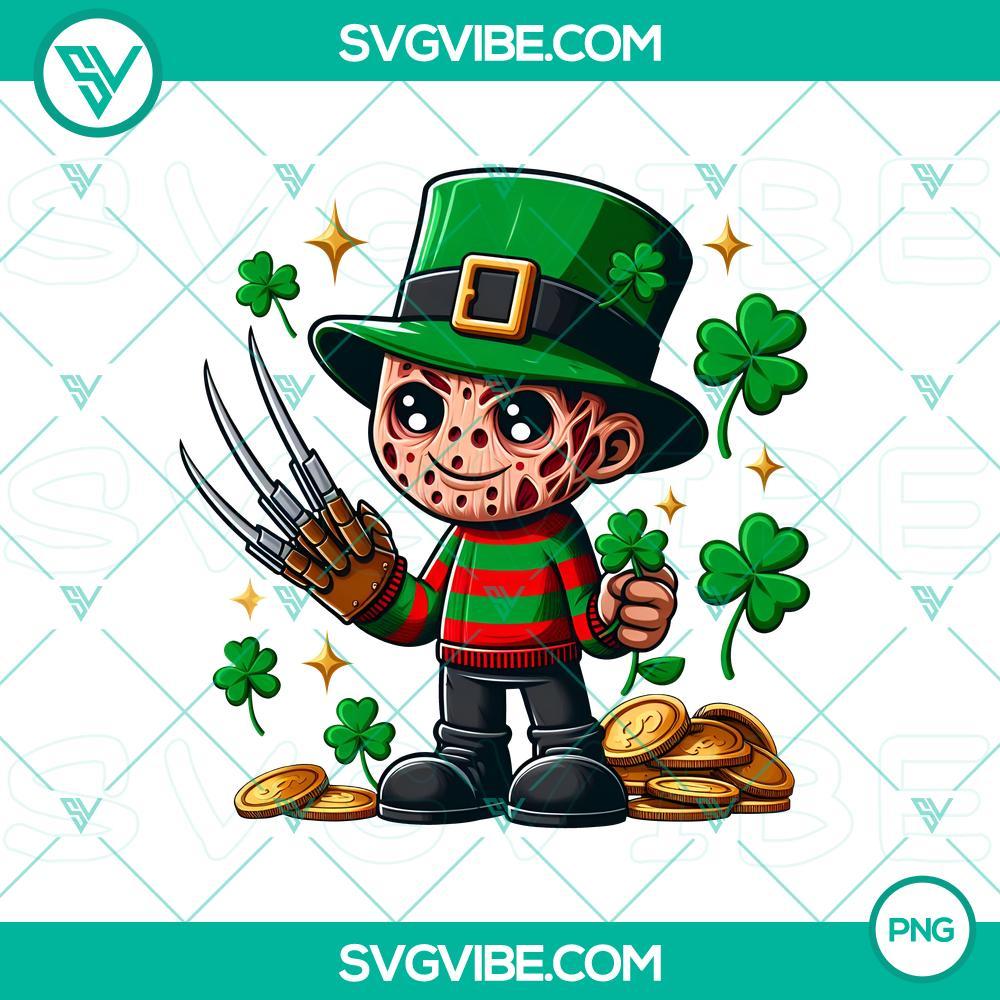 Patrick Baby Freddy Krueger PNG Download, Freddy Krueger Shamrock Leaf Clover PNG Images Patrick Baby Freddy Krueger and Freddy Krueger Shamrock Leaf Clover PNG images, ideal for Halloween designs, instant download.