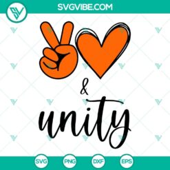 Peace Love Unity SVG files for Unity Day celebration, featuring a colorful design with unity theme. Perfect for digital crafting projects.