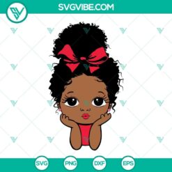 Peekaboo Black Girl SVG bundle with Afro puff hairstyle, ideal for crafting projects.