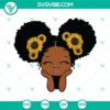 Peekaboo Girl Melanin Princess SVG Bundle perfect for crafts, shirts, and more. Unique, fun design for little girls.