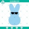 Peep SVG with sunglasses, stylish Easter Peep design, cool vibe for digital crafting projects.