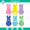 Easter Peeps SVG Download featuring colorful Peeps Clipart perfect for holiday crafts and projects.