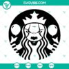 Pennywise Starbucks Cold Cup SVG with Halloween Clown design, ideal for spooky coffee lovers, Halloween-themed parties, digital download.
