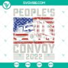Peoples Convoy 2022 American Flag SVG Files for Freedom Convoy protest, available as PNG and DXF formats. Ideal for patriotic crafts.