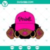 Periodt Afro Woman Cap SVG, Melanin Girl Black Pride SVG design for download.