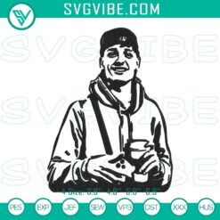 Peso Pluma embroidery design with Mexican rapper theme, digital machine file for crafting projects.