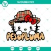 Peso Pluma Hello Kitty Burberry Hat SVG file, featuring cute Kitty Cat design. Perfect for digital crafting projects.