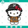 Peso Pluma Hello Kitty and Kawaii Cat SVG files with musical elements, ideal for crafts and digital design projects.