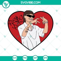 Peso Pluma Red Heart SVG file for Cricut, PNG, DXF, and EPS formats. Great for crafting, featuring a lightweight heart design.