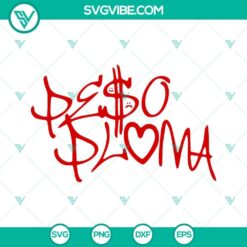 Peso Pluma SVG Files Bundle, Peso Pluma Kitty SVG Image, Peso Pluma Signature 2