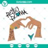 Peso Pluma hands making heart shape SVG file for download, includes PNG, DXF, and EPS cut files.