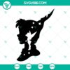 Peter Pan and Tinkerbell SVG file for cutting machines like Cameo and Cricut, includes PNG, EPS, and DXF formats. Perfect for crafts.