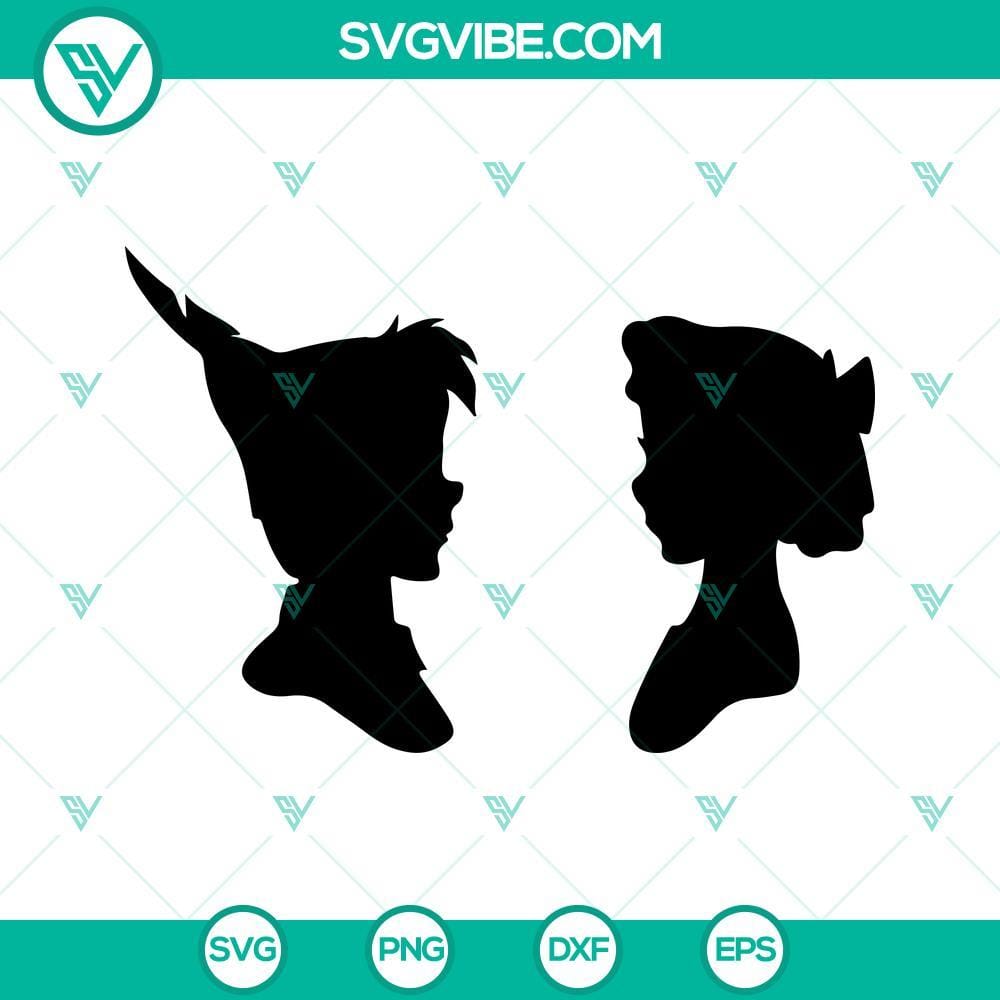Peter Pan And Wendy SVG Cut Files Peter Pan and Wendy SVG cut files for crafting projects, featuring whimsical designs perfect for DIY creations.