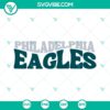Philadelphia Eagles football team logo cut files bundle in SVG, PNG, DXF, and EPS formats for crafting and printing.