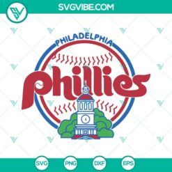 Philadelphia Phillies logo SVG files for download, including PNG, DXF, and EPS formats for crafts and design projects.