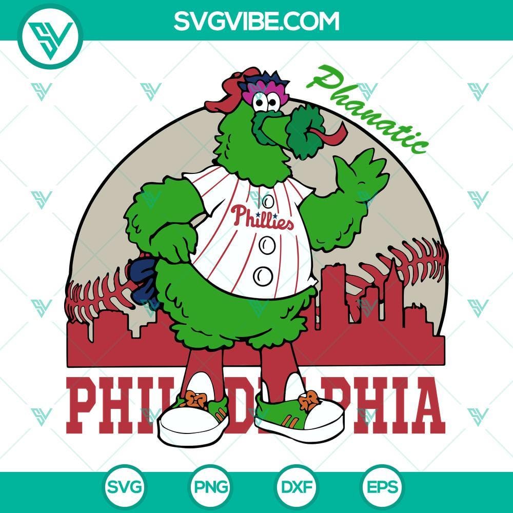 Philadelphia Phillies Phanatic Svg, Phillies Baseball Svg, Phillie Phanatic Svg Philadelphia Phillies Phanatic Svg, Phillies Baseball Svg with fun and vibrant design, perfect for fans.