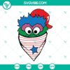 Phillie Phanatic bandana SVG file with Philadelphia Phillies logo in PNG, DXF, and EPS formats for digital download.