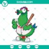 Phillie Phanatic SVG files for Philadelphia Phillies baseball fans. Includes SVG, PNG, DXF formats for crafting.