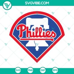 Phillies logo, bell, and SVG files for Philadelphia baseball fans.