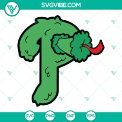 Phillies P and Phillie Phanatic SVG design for Philadelphia Phillies fans, SVG and PNG files for download.