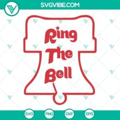 Phillies Ring The Bell SVG Download featuring Philadelphia Phillies Bell logo in digital format for crafting projects.