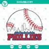 Philadelphia Phillies baseball team SVG images for download, featuring team logos and designs. Perfect for baseball fans and craft projects.