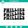 Phillies SVG file with Philadelphia Phillies baseball design elements for crafting and DIY projects.