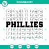 Phillies SVG file with baseball mascot design for school projects. Great for creating Phillies-themed crafts.