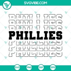 Phillies SVG file with baseball mascot design for school projects. Great for creating Phillies-themed crafts.