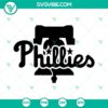 Phillies SVG Download with Philadelphia Phillies Baseball Bell Logo, perfect for crafting projects and baseball fans.
