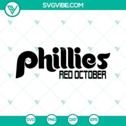 Phillies Take October SVG Image Bundle, Philadelphia Phillies SVG Image, Red 10