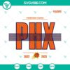 Phoenix Suns Playoffs 2022-2023 SVG design, NBA Playoffs 2022-2023 SVG files with team logo, for sports fans and digital projects.