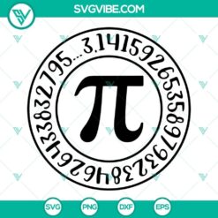 Pi logo and 3.14 number SVG download for Mathematics, Pi Day celebration. PNG and DXF files included.