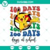 Pikachu and Pokeball 100 Days of School SVG files for Pokemon fans, cute and vibrant design for crafting and decorating, SVG digital download.