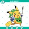 Pikachu Legend Of Zelda SVG file with Pokemon design, perfect for crafting projects. PNG, DXF, and EPS formats.