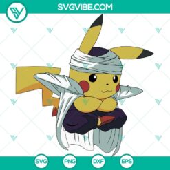 Pikachu Piccolo Dragon Ball character vector images in SVG, PNG, DXF, and EPS formats for digital use.