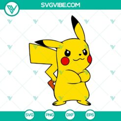 Pikachu SVG File Bundle, Pokemon SVG Files, Pokeball SVG File, Anime SVG Download PNG DXF 8
