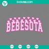 Pink Bebesota and Bad Bunny song lyrics design in SVG, PNG, EPS, and DXF formats for digital use.