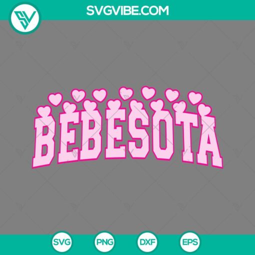 Pink Bebesota and Bad Bunny song lyrics design in SVG, PNG, EPS, and DXF formats for digital use.