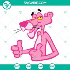 Pink Panther SVG Download Bundle, Panther Cartoon SVG Files PNG DXF EPS Files 3