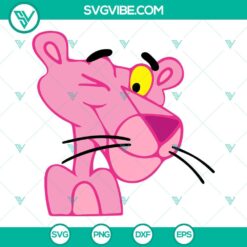 Pink Panther SVG Download Bundle, Panther Cartoon SVG Files PNG DXF EPS Files 4