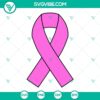 Pink ribbon SVG download, breast cancer awareness ribbon design in PNG DXF EPS formats - charitable cause design for crafts and projects.