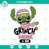 Pink Stitch Grinch Mode On SVG with Stitch Christmas theme, Grinch quotes, ready to download. Perfect for holiday crafting projects.