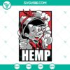 Pinocchio themed hemp and cannabis SVG images for 420 celebrations, featuring a funny and happy design.