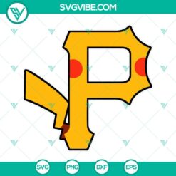 Pittsburgh Penguins Pikachu logo in SVG, PNG, DXF, and EPS cut files for download.
