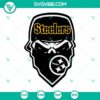 Pittsburgh Steelers skull SVG logo for download. Steelers team design with Pittsburgh Steelers text. Great for NFL fans.