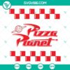 Pizza Planet, Toy Story themed SVG file featuring Pizza Box Party and Disney Pixar characters, ideal for crafts and projects.