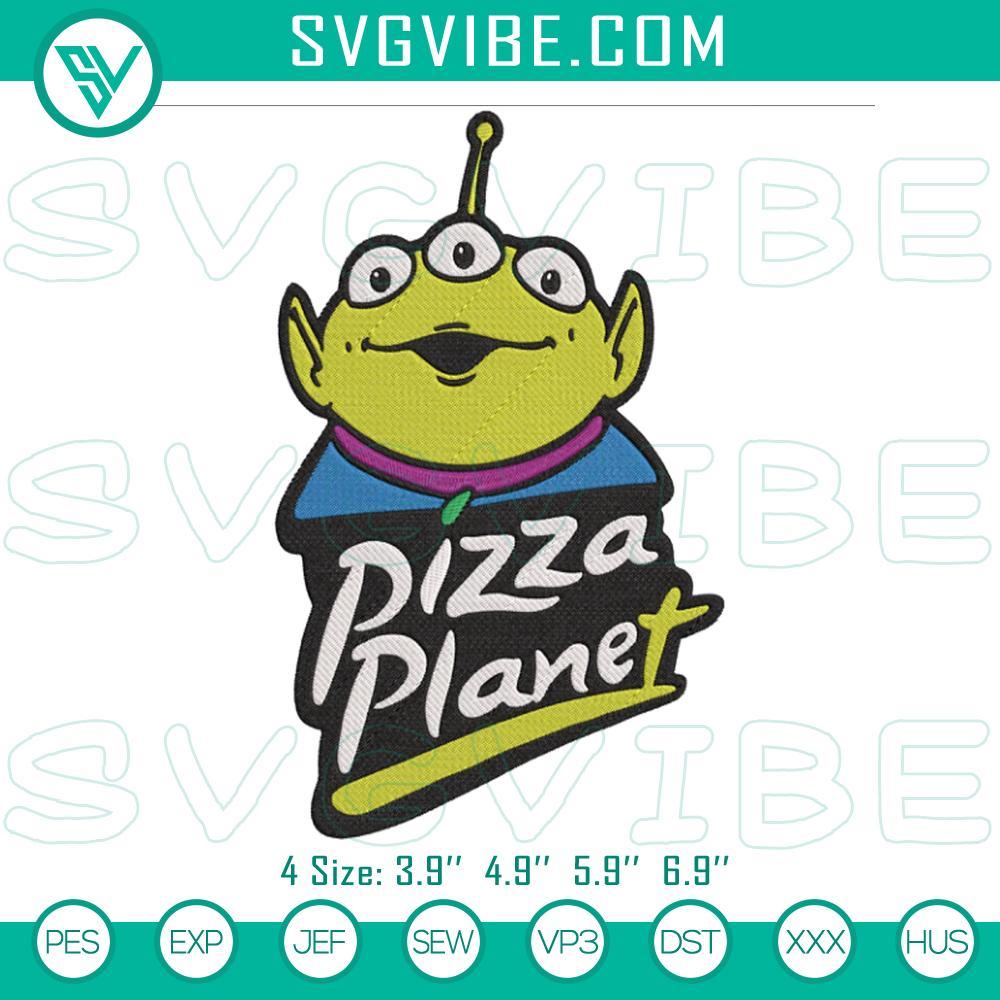 Pizza Planet Toy Story Little Green Aliens Embroidery Design Files Pizza Planet Toy Story Aliens embroidery file with Disney design; perfect for Disney fans and crafters.