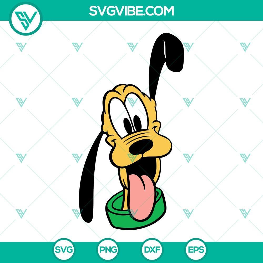 Pluto Dog SVG, Disney Dog SVG PNG DXF EPS Cricut Pluto Dog SVG Files, Disney Dog SVG Files PNG DXF EPS Cricut 1